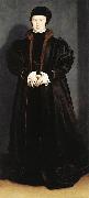 Hans holbein the younger Christina of Denmark Spain oil painting artist